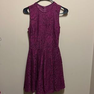 Lulus Magenta Lace Dress Size XS